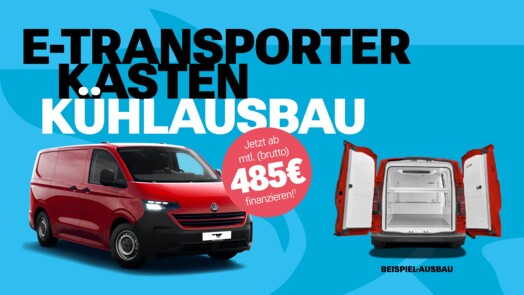 Volkswagen Nutzfahrzeuge e-Transporter Kasten Frischdienst Kühlausbau inkl. Standkühlung BEV 100 kW, 70 kWh