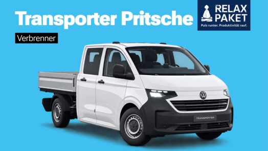 Volkswagen Nutzfahrzeuge Transporter Pritschenwagen Doppelkabine, Radstand: 3500 mm KR 2,0 l TDI 81 kW