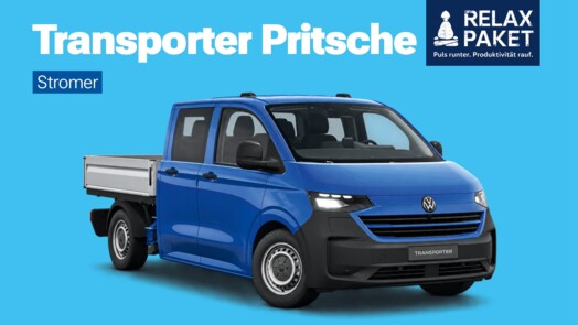 Volkswagen Nutzfahrzeuge e-Transporter Pritschenwagen Doppelkabine, Radstand: 3500 mm KR BEV 100 kW 70 kWh