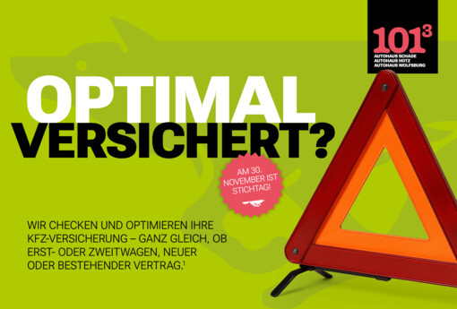 JETZT KFZ-VERSICHERUNG PRÜFEN LASSEN!