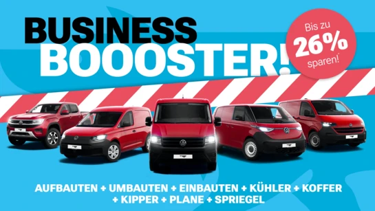 Volkswagen Nutzfahrzeuge mit Umbaumöglichkeiten!