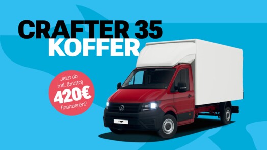 Volkswagen Nutzfahrzeuge Crafter 35 Koffer Einzelkabine 2,0 l TDI EU6 EC SCR, 103 kW, Frontantrieb