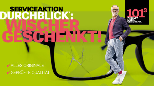 ORIGINAL GLASSERVICE UND DIE WISCHERBLÄTTER GESCHENKT!